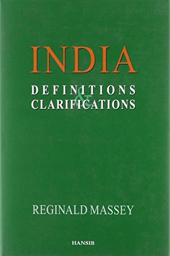 India: Definitions And Clarifications (9781870518956) by Massey, ReginaldDe