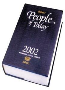 Beispielbild fr DEBRETT'S PEOPLE OF TODAY. 2002. zum Verkauf von Burwood Books
