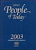 Stock image for DEBRETT'S PEOPLE OF TODAY 2003. for sale by Burwood Books