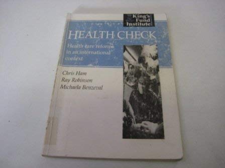 Stock image for Health Check: Health Care Reforms in an International Context for sale by AwesomeBooks