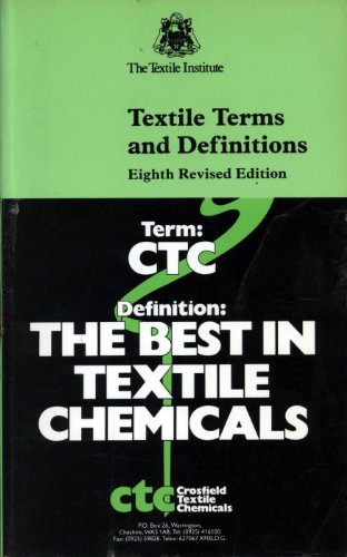 Textile Terms and Definitions - Carolyn A. Farnfield and P. Wharton and S. R. Beech