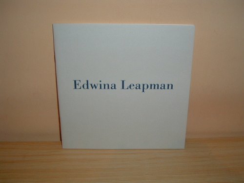 Beispielbild fr Edwina Leapman: 1 March - 7 April., 1991 zum Verkauf von Cambridge Rare Books