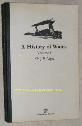 Beispielbild fr A History of wales Volume 1 (Golden Grove Editions) zum Verkauf von Black Sheep Books