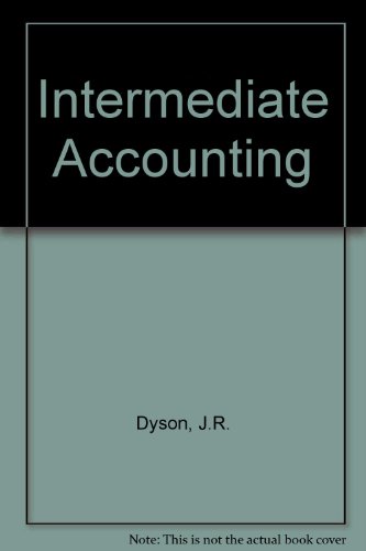 Intermediate Accounting (9781870941297) by John R. Dyson