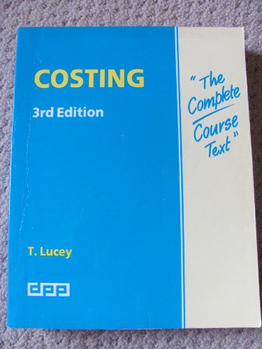 Stock image for Costing (Complete Course Texts) for sale by AwesomeBooks
