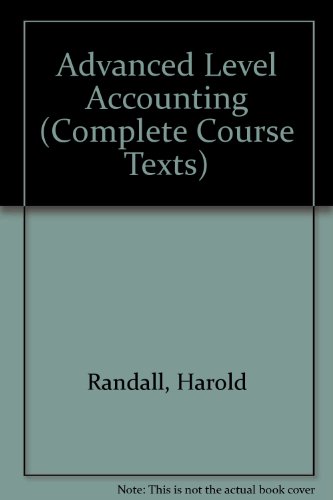 9781870941365: Advanced Level Accounting