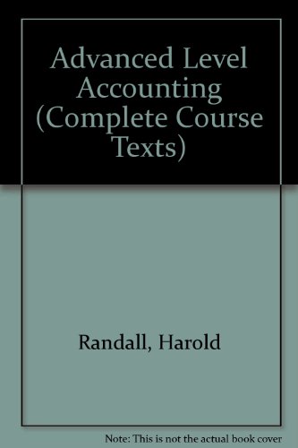 Stock image for Advanced Level Accounting (Complete Course Texts) for sale by WorldofBooks