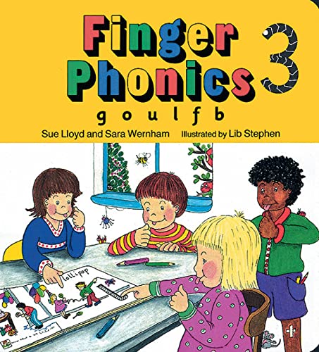 Beispielbild fr Finger Phonics book 3: in Precursive Letters (British English edition): G, O, U, L, F, B Bk. 3 (Jolly Phonics: Finger Phonics) zum Verkauf von AwesomeBooks