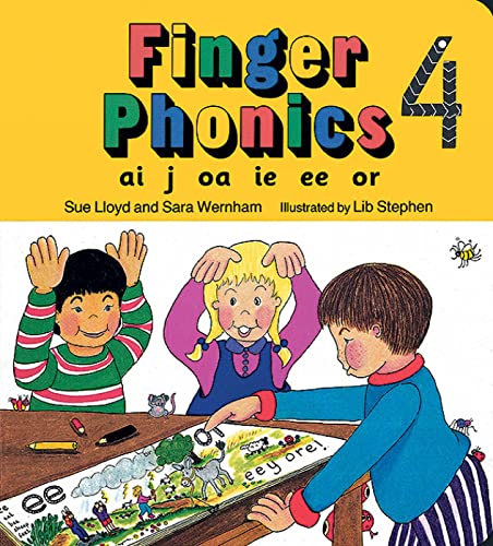 Imagen de archivo de Finger Phonics Book 4: Ai, J, Oa, Ie, Ee, Or/Board Book a la venta por Once Upon A Time Books