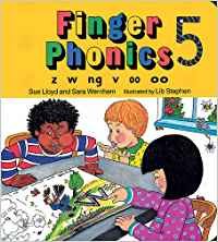 Imagen de archivo de Finger Phonics: z, w, ng, v, oo, oo Bk. 5 (Jolly Phonics) a la venta por Goldstone Books