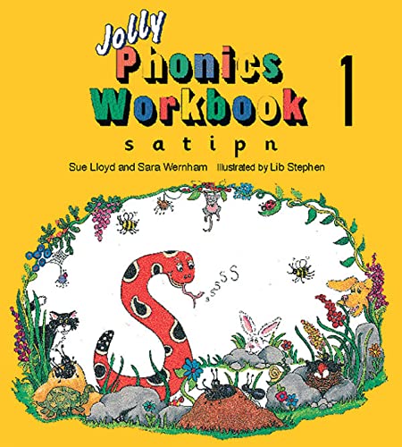 Imagen de archivo de Jolly Phonics Workbook 1: in Precursive Letters (British English edition): S, A, T, I, P, N a la venta por AwesomeBooks