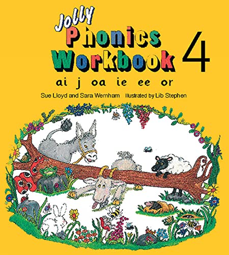 Stock image for Jolly Phonics Workbook 4: in Precursive Letters (British English edition) (Jolly Phonics Workbooks, set of 1 "7) for sale by WorldofBooks