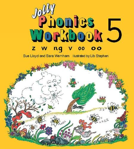 Beispielbild fr Jolly Phonics Workbook 5: in Precursive Letters (British English edition) (Jolly Phonics Workbooks, set of 1"7) zum Verkauf von WorldofBooks