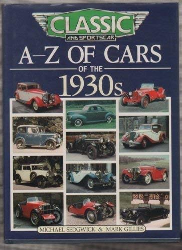 Stock image for A-Z of Cars of the 1930s for sale by Brit Books