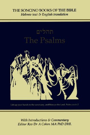 Imagen de archivo de Psalms (The Soncino Books of the Bible) (English and Hebrew Edition) a la venta por Front Cover Books
