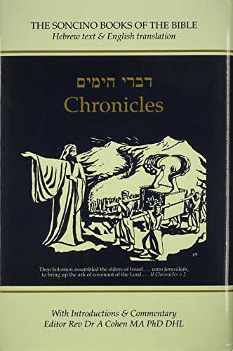 Chronicles: Hebrew Text & English Translation (Soncino Books of the Bible) (English and Hebrew Edition) - Cohen,A,Rabbi Dr. Ed.