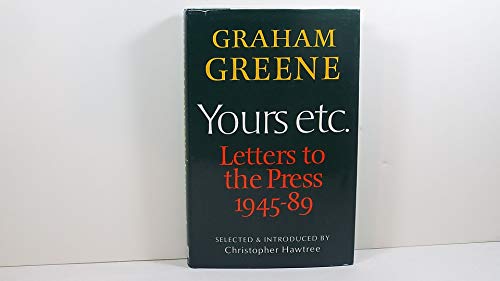 Beispielbild fr Yours etc.: Letters to the Press, 1945-89 zum Verkauf von AwesomeBooks