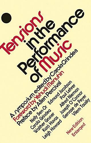 Imagen de archivo de Tensions in the Performance of Music: A Symposium a la venta por The Compleat Scholar