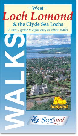 Stock image for Walks Around West Loch Lomond and the Clyde Sea Lochs Footprint Map Guide for sale by PBShop.store US