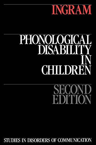 Beispielbild fr Phonological Disability in Children zum Verkauf von Better World Books