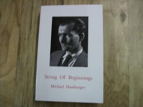 Imagen de archivo de String of Beginnings: Intermittent Memoirs, 1924-1954 a la venta por WorldofBooks