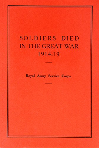 Royal Army Service Corps. Solders Died in the Great War 1914-1919. Part 78