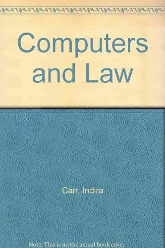 Imagen de archivo de Computers and Law a la venta por Hay-on-Wye Booksellers