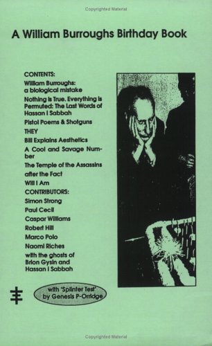 9781871744903: William Burroughs Birthday Book