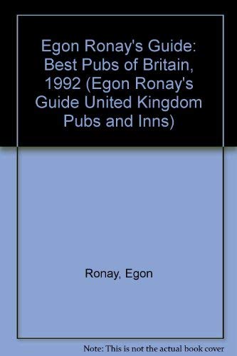 Imagen de archivo de Egon Ronay's Guide : Best Pubs of Britain a la venta por Better World Books