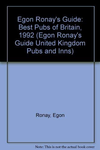 Stock image for Egon Ronay's Guide : Best Pubs of Britain for sale by Better World Books
