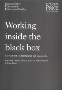 9781871984392: Working Inside the Black Box: Assessment for Learning in the Classroom