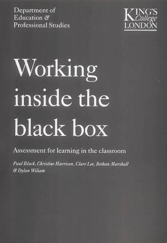 Stock image for Working Inside the Black Box: Assessment for Learning in the Classroom for sale by WorldofBooks