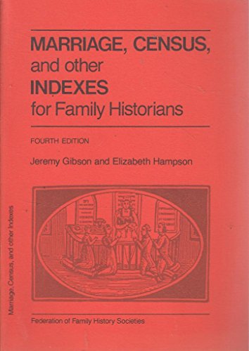 Stock image for Marriage, census, and other indexes for family historians. for sale by Lost and Found Books