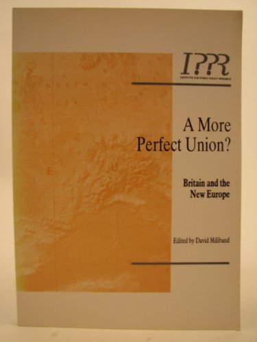 Stock image for A More Perfect Union: Britain and the New Europe (Europe S.) for sale by Simon and Kathy