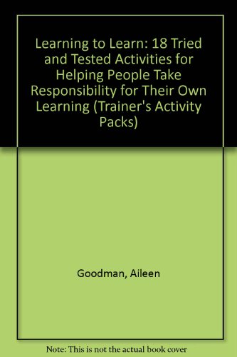 Learning to Learn (Trainer's Activity Pack) (Trainer's Activity Packs) (9781872483986) by Unknown Author