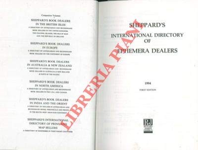 9781872699226: Sheppard's international directory of ephemera dealers