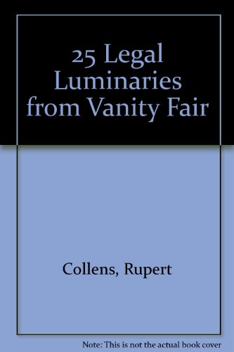 25 Legal Luminaries from "Vanity Fair" (9781872708058) by Rupret Collens