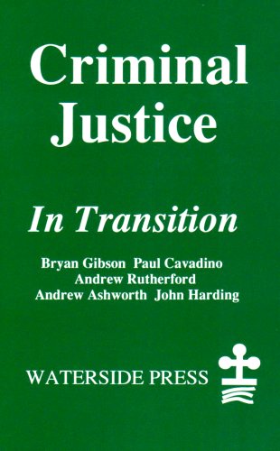 Beispielbild fr Criminal Justice in Transition. zum Verkauf von Plurabelle Books Ltd