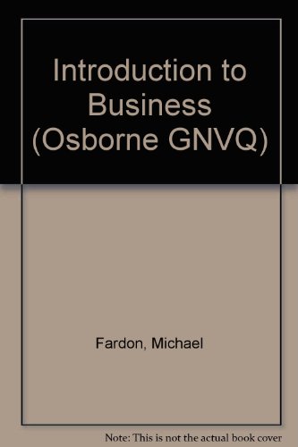 Introduction to Business (9781872962016) by Fardon, Michael; Prokopiw, John