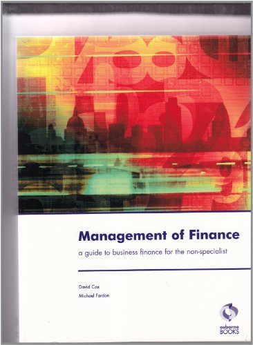 Imagen de archivo de Management of Finance a la venta por AwesomeBooks