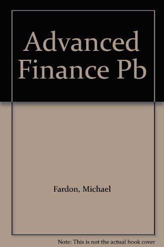 Stock image for Advanced Finance for sale by Phatpocket Limited