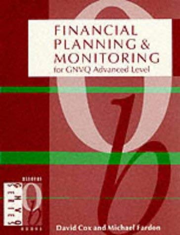 Financial Planning and Monitoring: For GNVQ Advanced Level (GNVQ Series) (Osborne GNVQ) (9781872962757) by Michael; Cox David Fardon