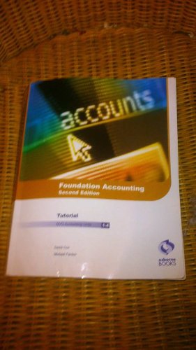 Imagen de archivo de Foundation Accounting: Tutorial: AAT/NVQ Accounting a la venta por AwesomeBooks