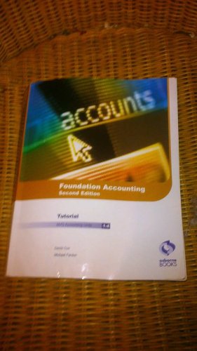 Stock image for Foundation Accounting: Tutorial: AAT/NVQ Accounting for sale by AwesomeBooks