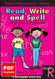 Stock image for Read, Write and Spell: Reception (Topical Resources for Literacy) for sale by AwesomeBooks