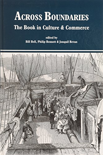 Beispielbild fr Across Boundaries: The Book in Culture and Commerce zum Verkauf von Anybook.com