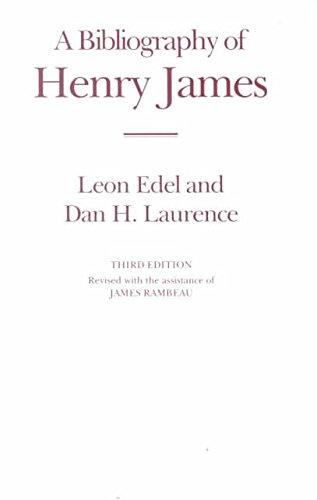 Beispielbild fr A Bibliography of Henry James (St. Paul's Bibliographies) zum Verkauf von Midtown Scholar Bookstore