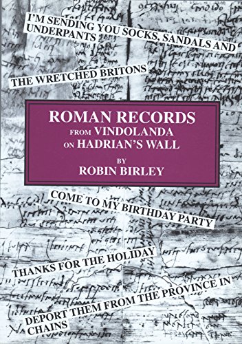 Stock image for Roman Records from Vindolanda on Rome's Northern Frontier for sale by WorldofBooks