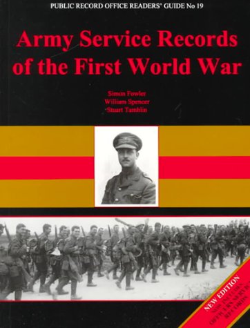 Imagen de archivo de Army Service Records of the First World War (Public Record Office Readers' Guide) a la venta por SecondSale