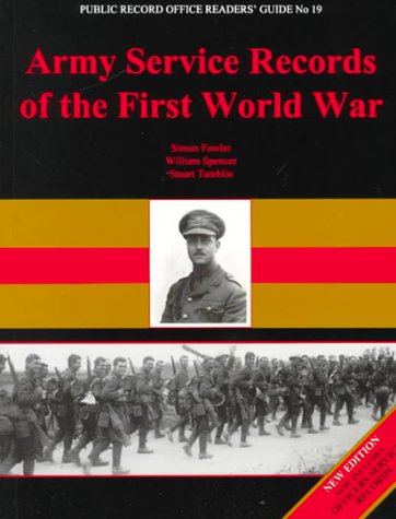 9781873162552: Army Service Records of the First World War (Public Record Office Readers' Guide)